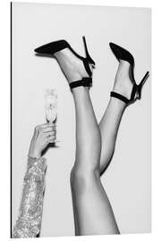 Alubild Nach dem vierten Glass Champagner