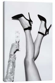 Leinwandbild Nach dem vierten Glass Champagner