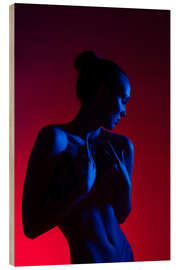 Stampa su legno Neon snap