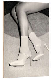 Holzbild Vintage High Heels