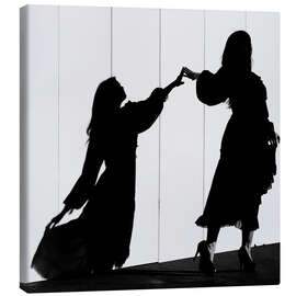 Leinwandbild Dance with your shadow
