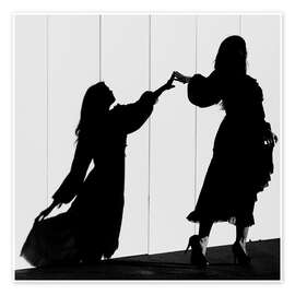 Wandbild Dance with your shadow