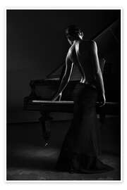 Wandbild Note für Note geht die Musik weiter