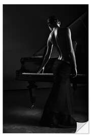 Wandsticker Note für Note geht die Musik weiter