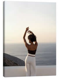 Lærredsbillede Posin by the sea