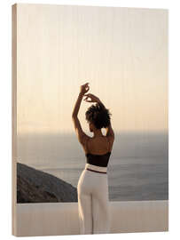 Holzbild Posen am Meer