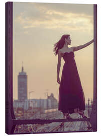 Tableau sur toile Una calda serata a Monaco