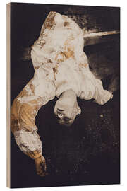 Stampa su legno Champ de neige en moi