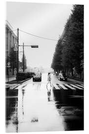 Acrylglasbild Regnerische Straße