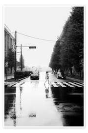 Wandbild Regnerische Straße