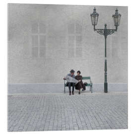 Acrylglasbild Die Leser