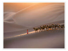 Wandbild Die Seidenstraße