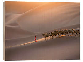 Holzbild Die Seidenstraße