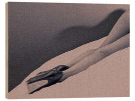 Stampa su legno Purple Violin - Erik Schottstaedt