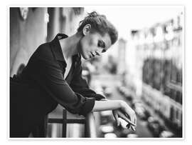 Wandbild Kate allein in Kopenhagen