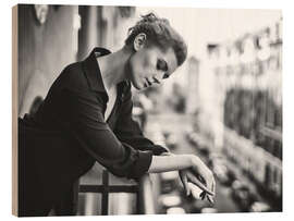 Stampa su legno Kate Alone in Kopenhagen