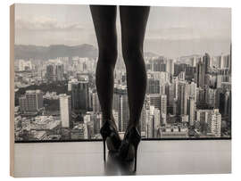 Holzbild Am Fenster - Erik Schottstaedt