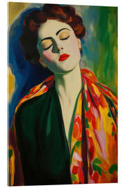 Tableau en verre acrylique Young woman on the sunny side - Frank Daske