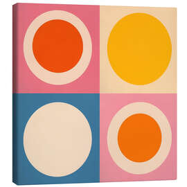 Leinwandbild Vier Sonnenkreise - Bauhaus in Kalifornien