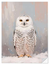 Wandsticker Schneeeule - Ohkimiko