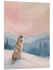 Hartschaumbild Einsamer Wolf - Ohkimiko