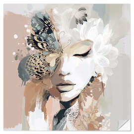 Wandsticker Ellie Bloom