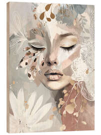 Holzbild Flüsterflügel - Bella Eve