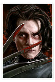 Poster Edward mit den Scherenhänden