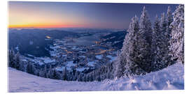 Acrylglasbild Winter am Tegernsee Bayern - Achim Thomae