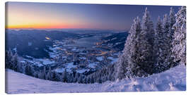 Leinwandbild Winter am Tegernsee Bayern - Achim Thomae