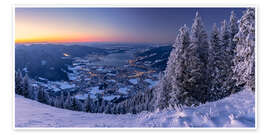 Wandbild Winter am Tegernsee Bayern - Achim Thomae