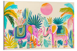 Alubild Im Elefantengarten - Andrea Haase