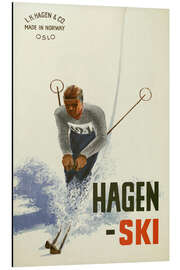 Tableau en aluminium Hagen-Sky, Norway - Vintage Advertising Collection
