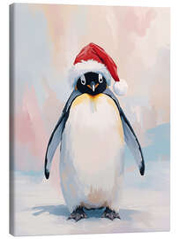 Leinwandbild Santa Pinguin - Ohkimiko