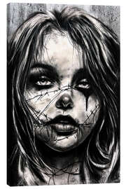 Leinwandbild Stitched Silence - Denny Stoekenbroek