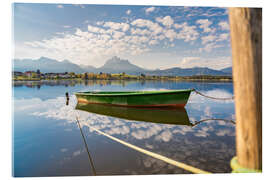 Acrylglasbild Boot am Hopfensee - Michael Helmer