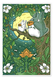 Wandbild Ocarina Moon - syntetyc