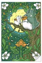 Wandsticker Ocarina Moon - syntetyc