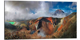 Aluminium print Mount Ngauruhoe volcanic landscape in New Zealand - Michael Rucker