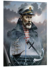 Acrylglasbild Alter Seebär