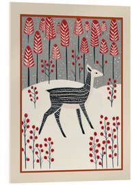 Acrylglasbild Kitz in einer Winterlandschaft - Branka Kodžoman