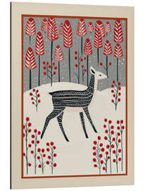 Alubild Kitz in einer Winterlandschaft - Branka Kodžoman