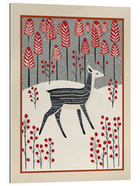 Quadro em plexi-alumínio Fawn in a Winter Landscape - Branka Kodžoman
