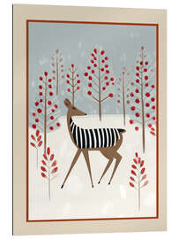 Gallery Print Hirsche im verschneiten Wald