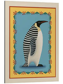 Print på aluminium Striped Penguin - Branka Kodžoman