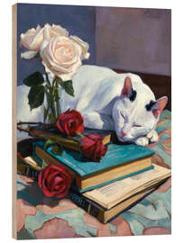 Holzbild Romantische Geschichte