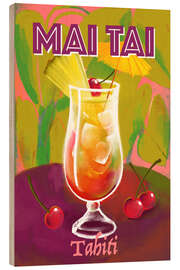 Holzbild Mai Tai, Tahiti
