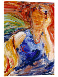 Acrylic print Abstract Portrait of a Woman - Akseli Gallen-Kallela
