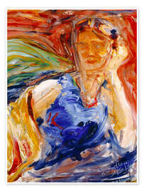 Wandbild Abstraktes Porträt einer Frau - Akseli Gallen-Kallela