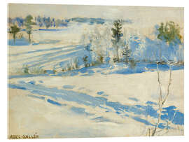 Acrylglasbild Vintage Winterlandschaft - Akseli Gallen-Kallela